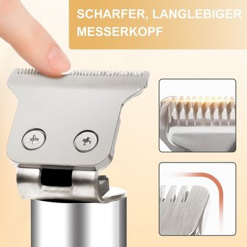 MCURO Haarschneider Rasierer Herren Elektrisch, Wiederaufladbares Barttrimmer Set, Scharfe Männer Haarschneider, LCD Anzeige, Schnurloser Trimmer