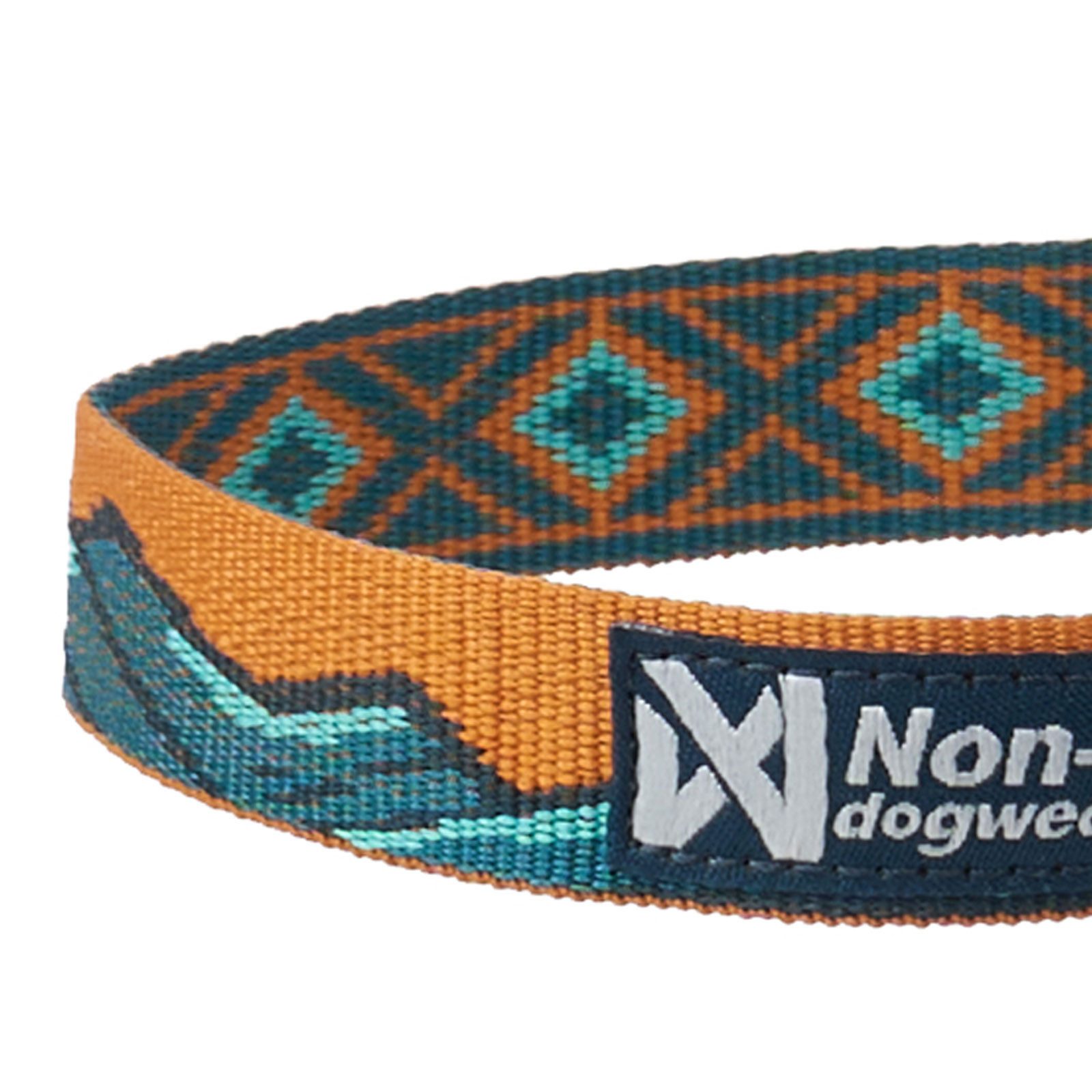 Non-stop dogwear Hunde-Halsband Trail quest collar teal/oak, Polyester, Rachel Pohl - Limited Edition