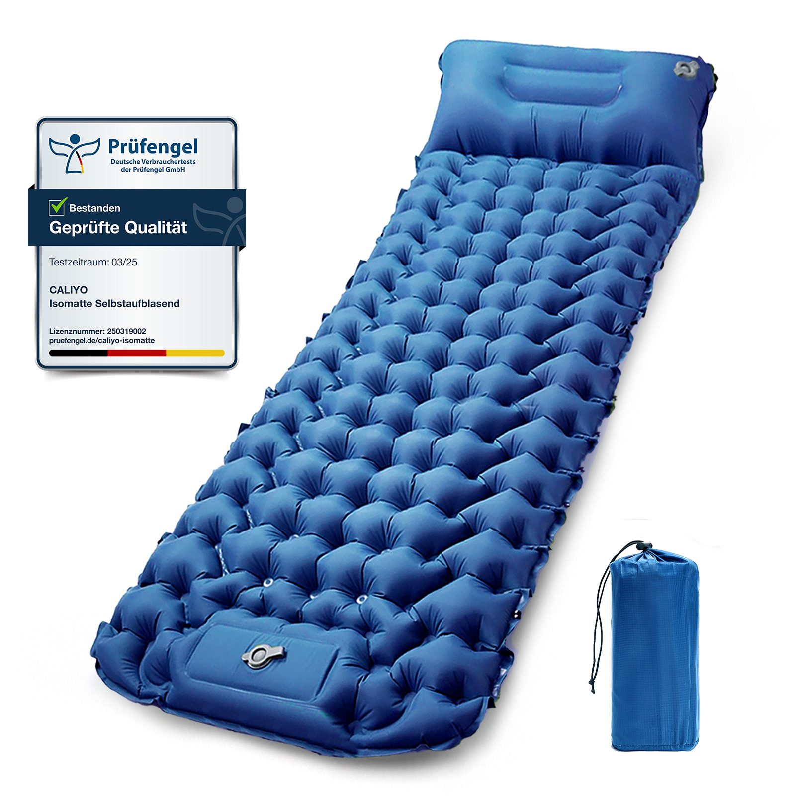 CALIYO Isomatte selbstaufblasend Camping luftmatratze mit kopfkissen für Ou günstig online kaufen