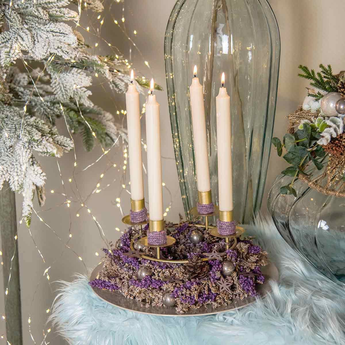 Trockenblume Dekokranz Trockenblumen Strandflieder & Lavendel günstig online kaufen