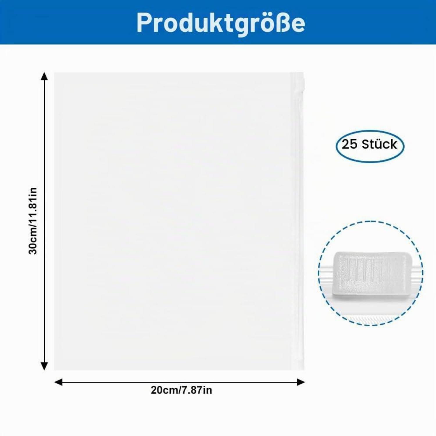 LuxusKollektion Kleidersack Kleiderbeutel 25 Stück Lunza 1 (25 St) – Bild 2 von 5