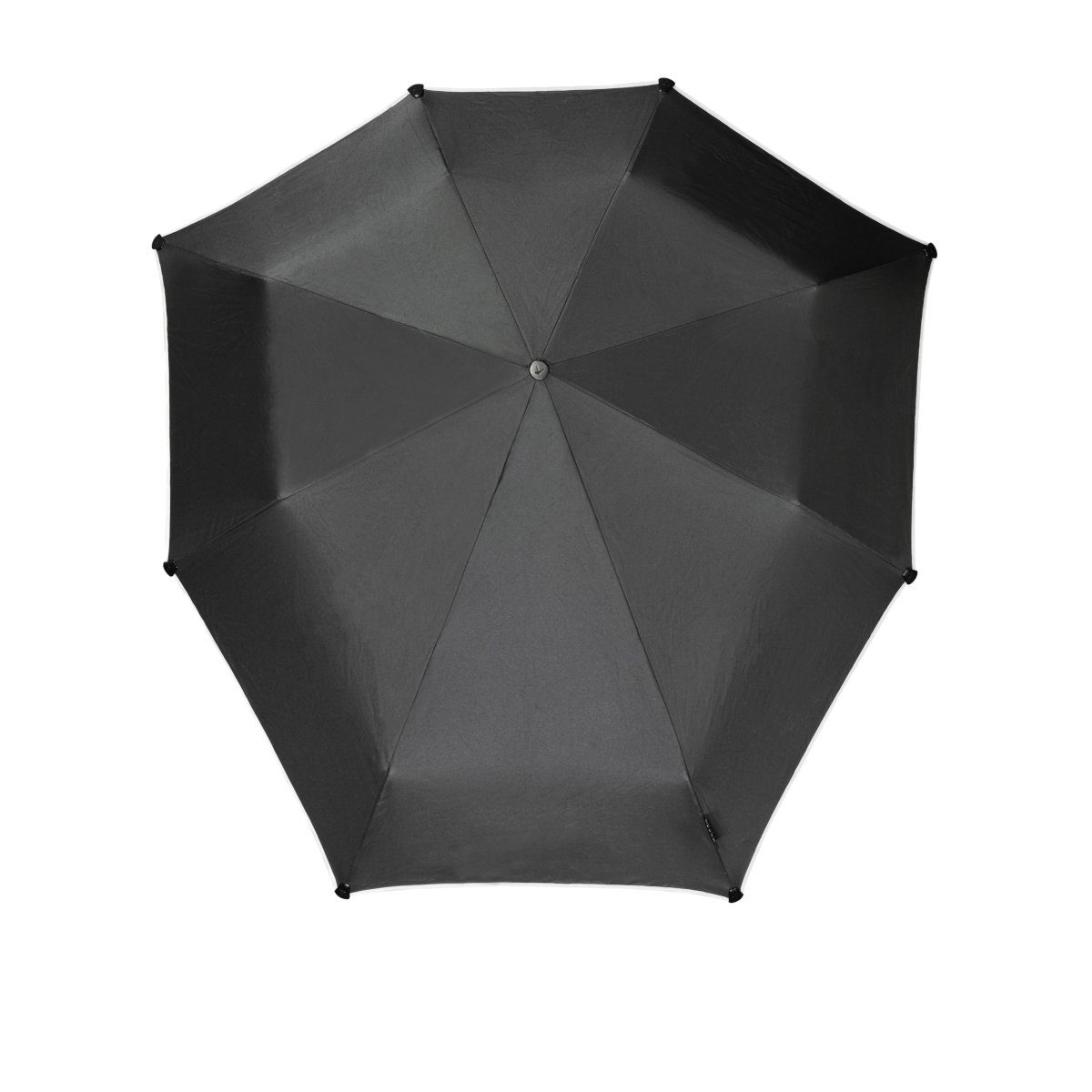 28 91x91 cm Taschenregenschirm lang, Taschenschirm ca, offen Farbwahl, reflektierend senz cm Automatic Verdeck Mini gefaltet Schwarz -
