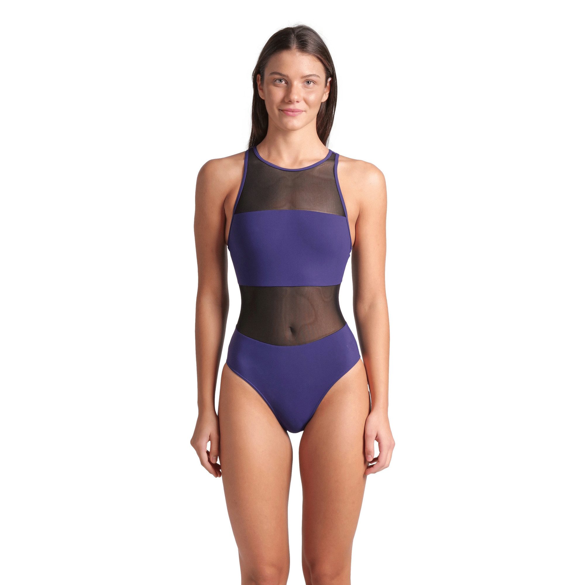 Arena Badeanzug Arena Damen Badeanzug Mesh Panels Swimsuit Vent 006658