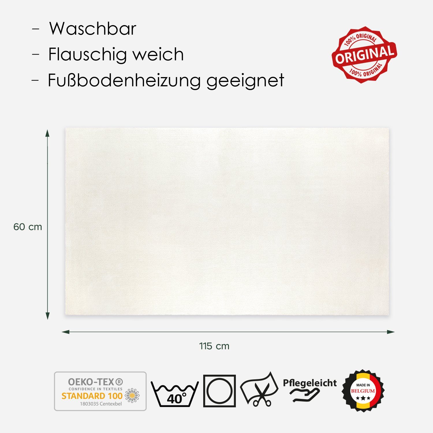 DomDeco Teppich Waschbarer Teppich FEEL günstig online kaufen