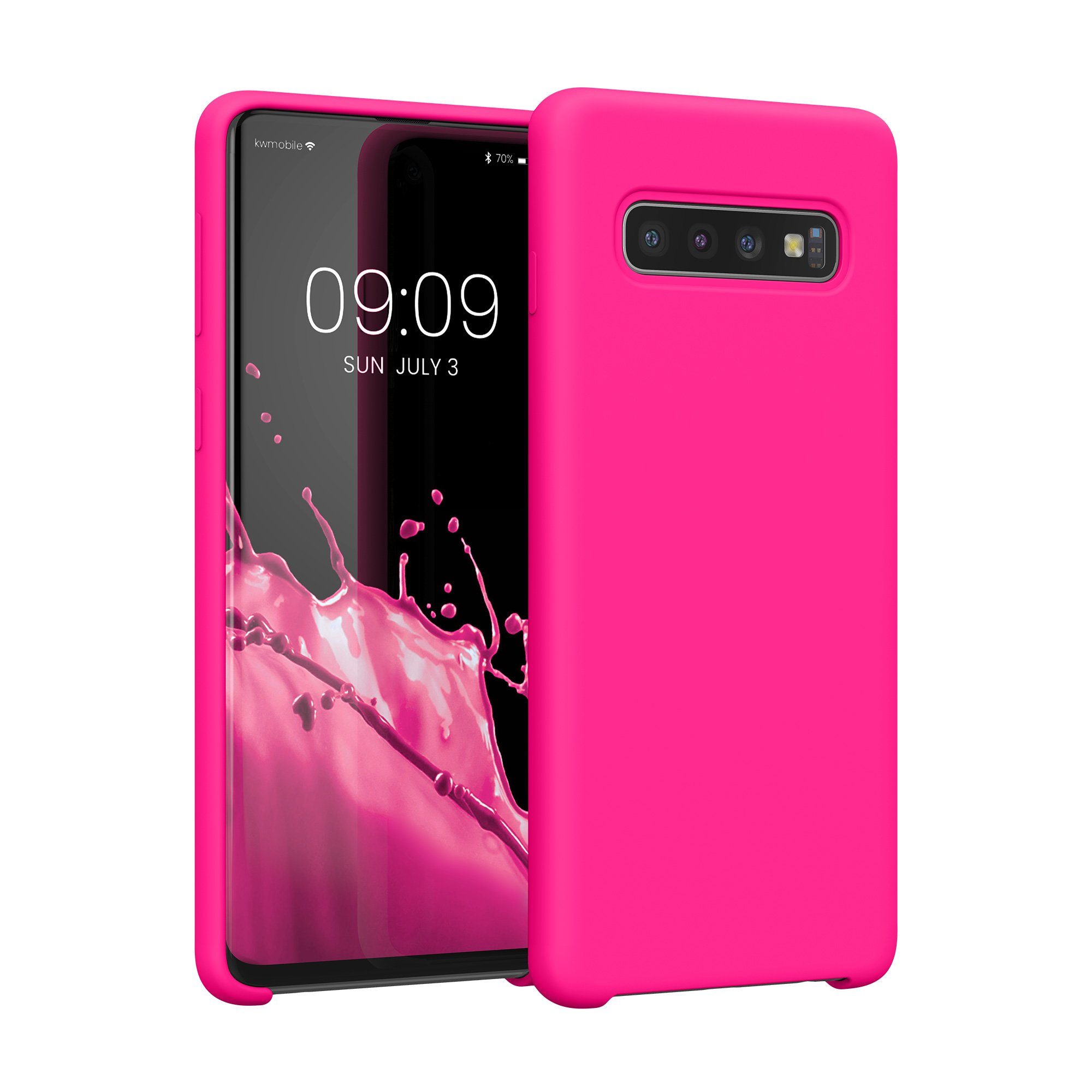 kwmobile Handyhülle Handyhülle für Samsung Galaxy S10 Hülle, Weiches Handy Silikon Case - Schutzhülle Cover