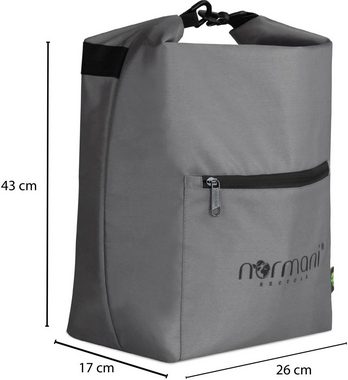 normani Picknickkorb Praktische Kühltasche - Rucksack - Fahrradtasche, Roll Top Kühlrucksack 14 Liter