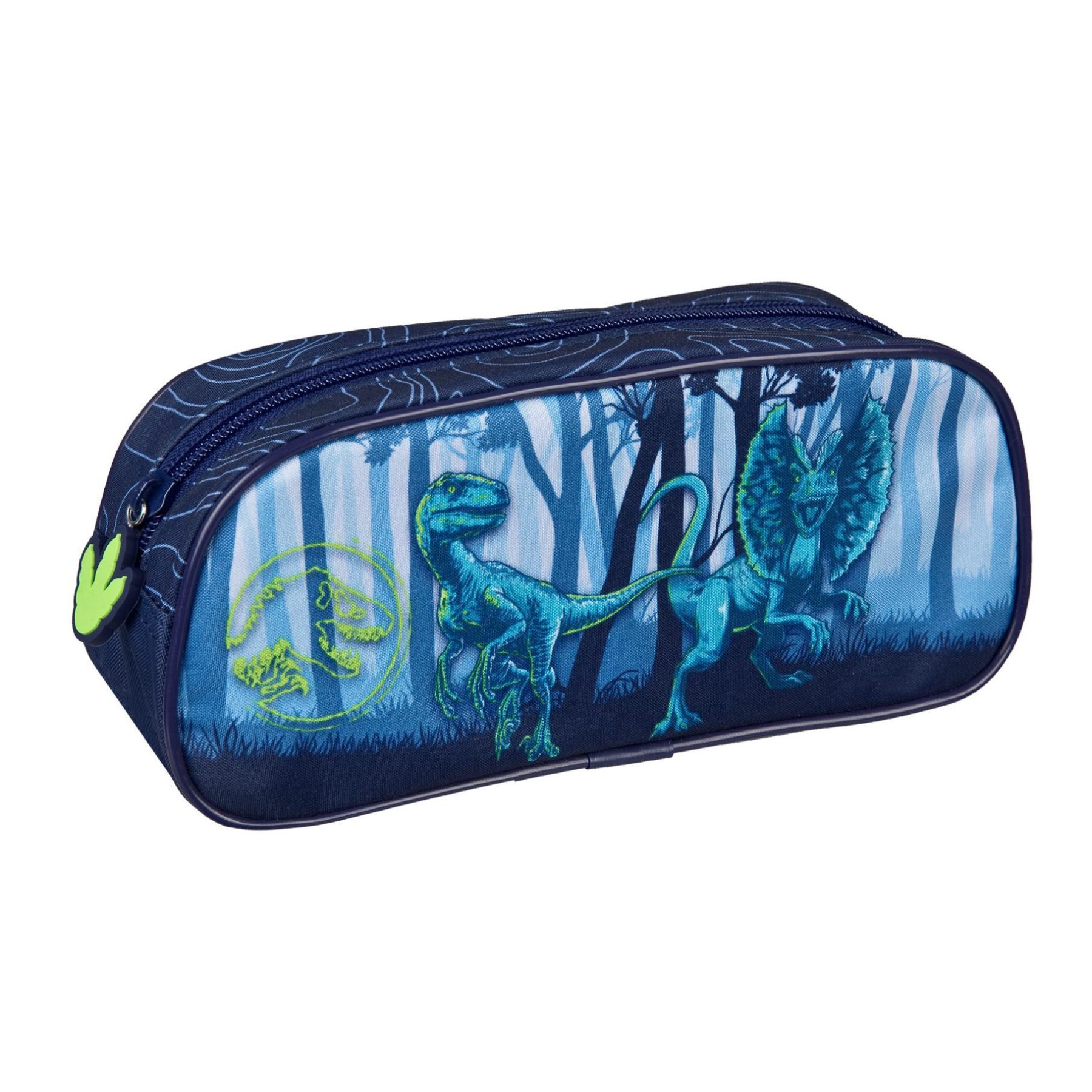 Jurassic World Federmäppchen Mäppchen Blau Federtasche Stifte Tasche Schule Freizeit, (Packung)