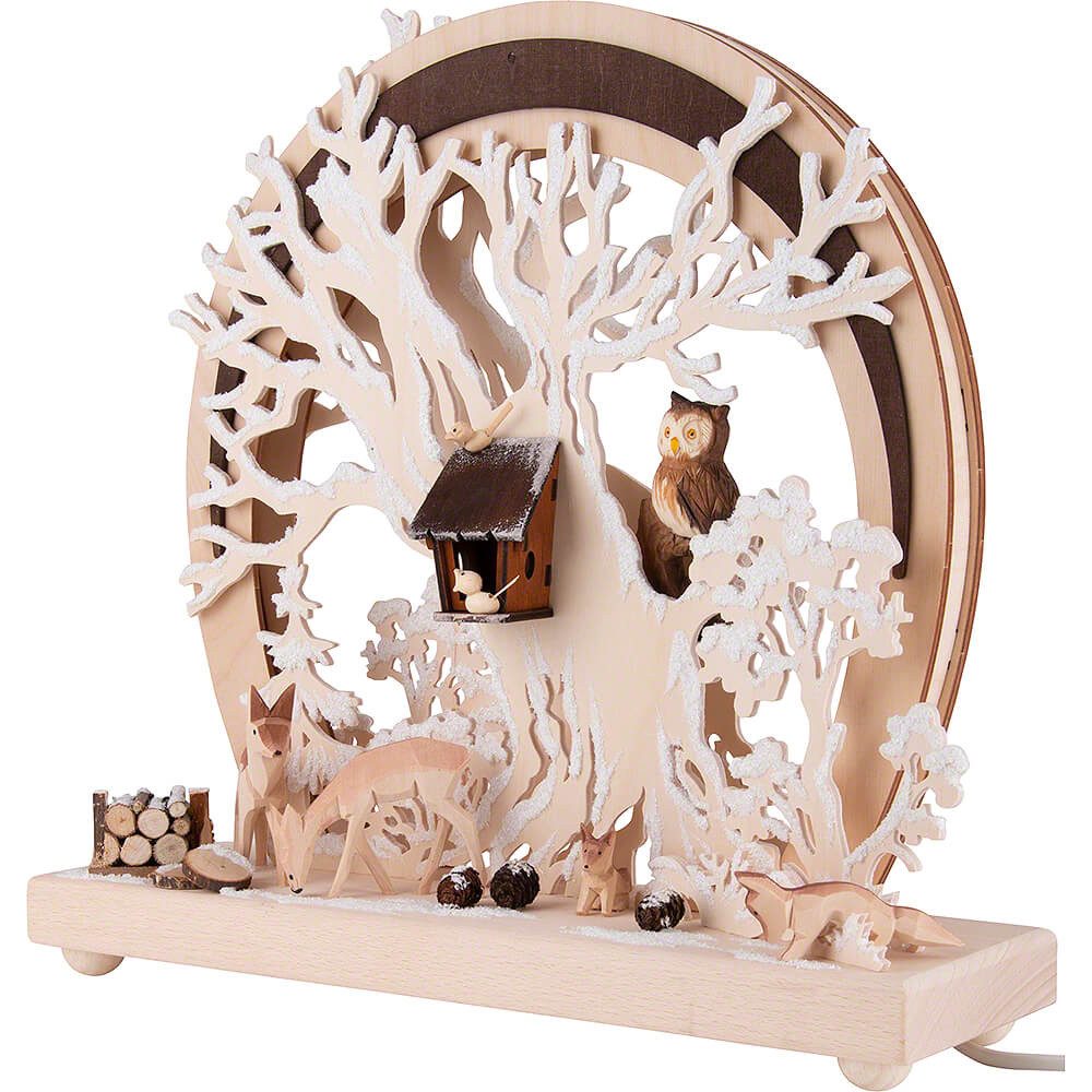 RATAGS Kunsthandwerk Schwibbogen Romantikleuchte Waldtiere (30x28cm) von RATAGS Holzdesign