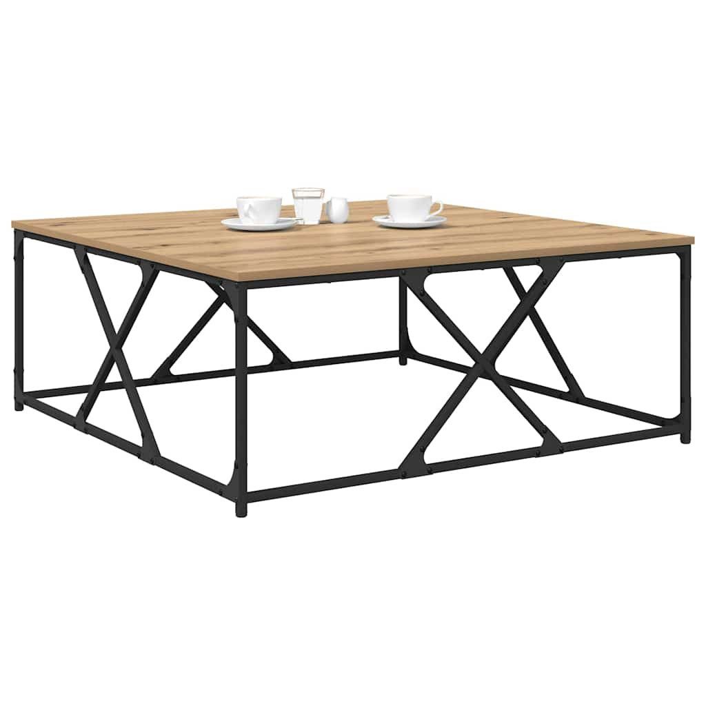 vidaXL Couchtisch Couchtisch Artisan-Eiche 100 x 100 x 40 cm Holzwerkstoff günstig online kaufen