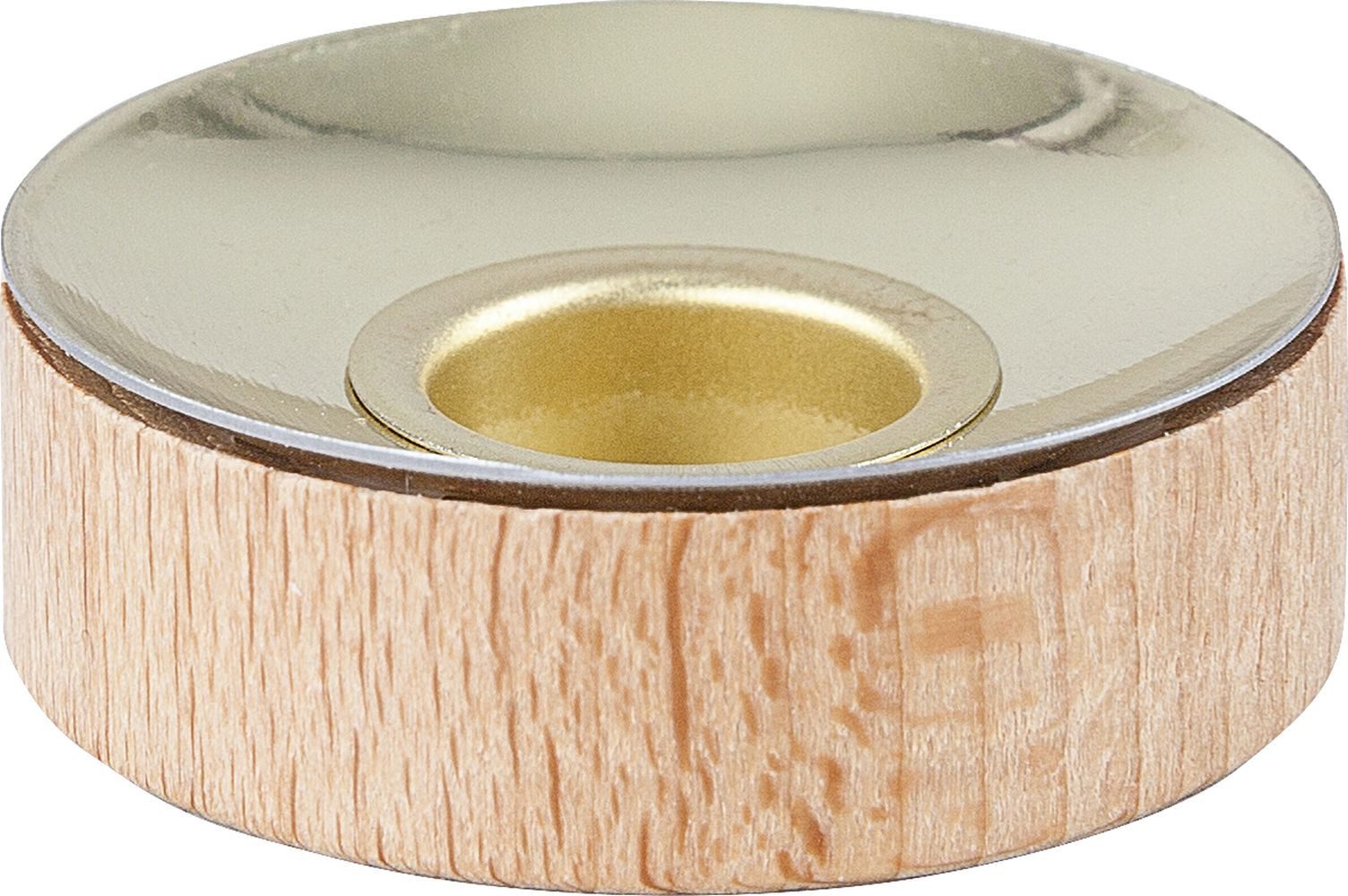 Saico GmbH Seiffen Weihnachtspyramide Zubehör Adapter aus Holz zum Umbau von Teelichte auf Kerzen Ø3,9cm