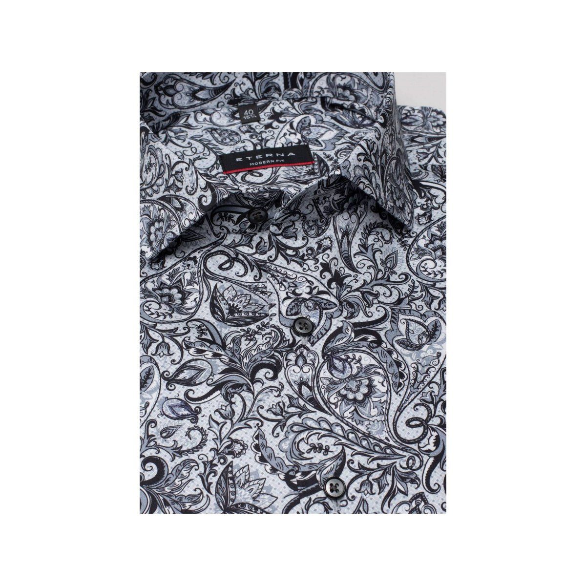 Eterna Langarmhemd grau (1-tlg)