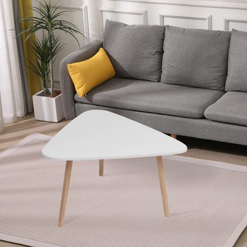 Happy Home Couchtisch Einfach Mini Sofa Beistelltisch Set Couchtisch aus Holz weiß
