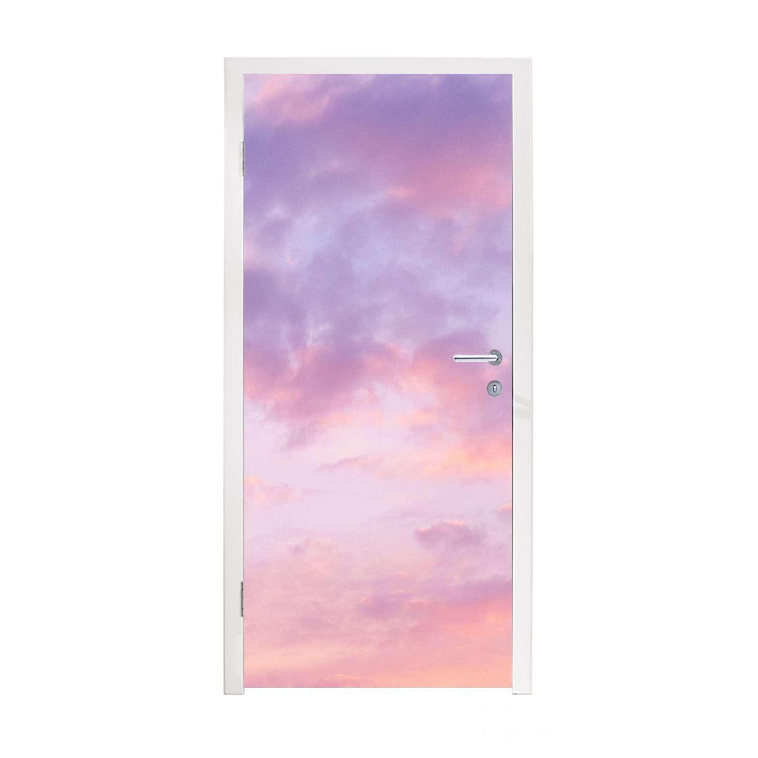 MuchoWow Türtapete Pastellfarben, Matt, bedruckt, (1 St), Fototapete für Tür, Türaufkleber, 75x205 cm