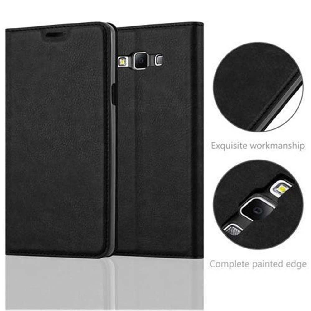 Cadorabo Handyhülle für Samsung Galaxy A7 2015 Hülle Samsung Galaxy A7 2015, Hülle Schutzhülle mit Standfunktion, Magnetverschluss und Kartenfach