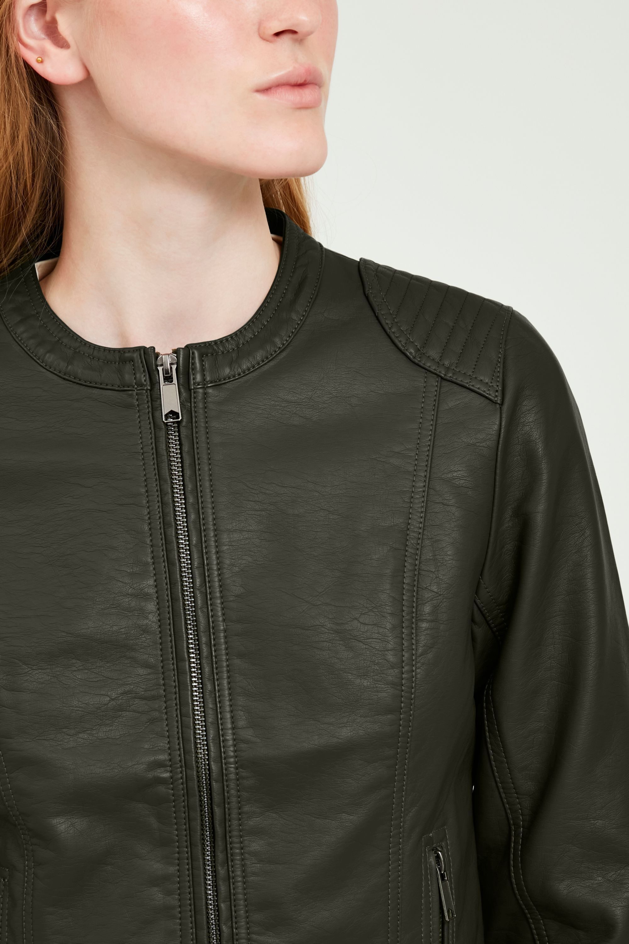 b.young Blusenjacke Lederimitatjacke günstig online kaufen