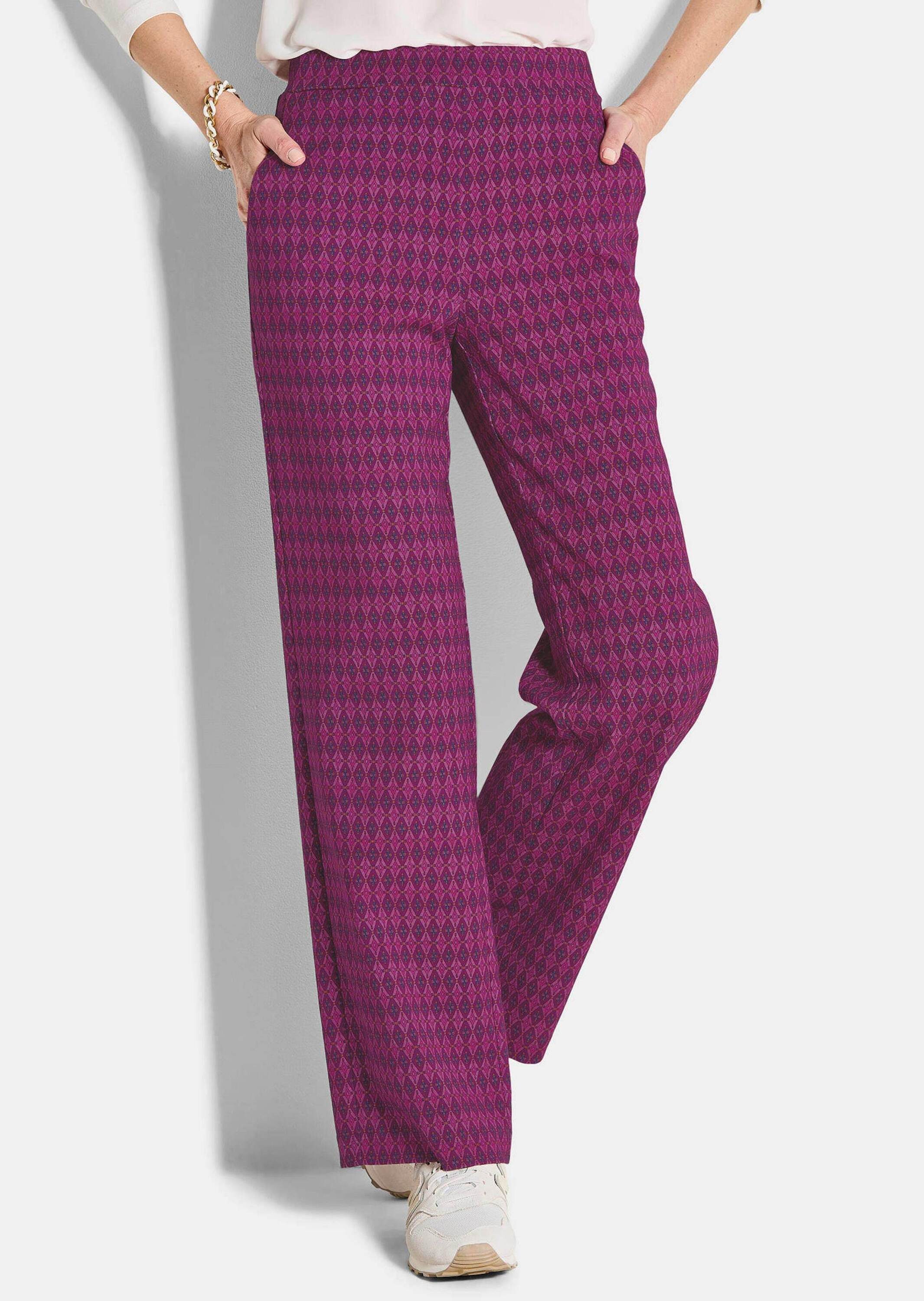 GOLDNER Stoffhose Kurzgröße: Elegante Schlupfhose mit weitem Bein Stretchho günstig online kaufen