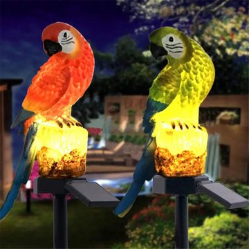 Bifurcation Außen-Stehlampe Solar-LED-Papageienlicht, geeignet für Rasenflächen und Festivals usw.