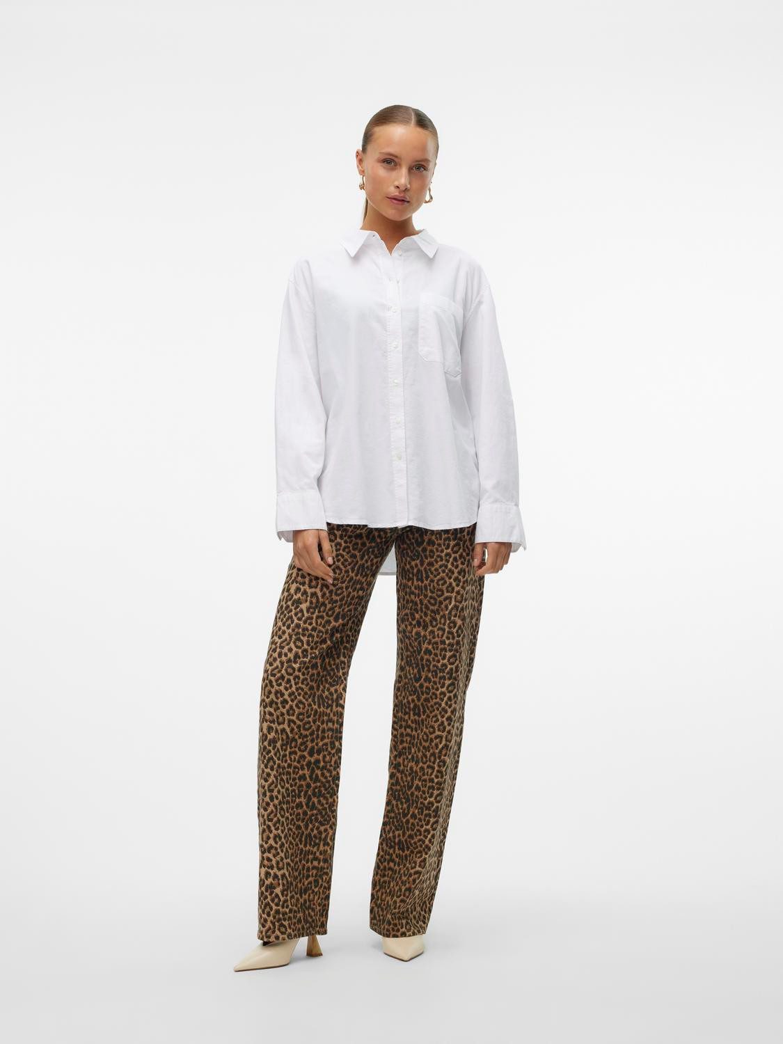 Vero Moda Blusenshirt locker geschnitten Hemdkragen günstig online kaufen