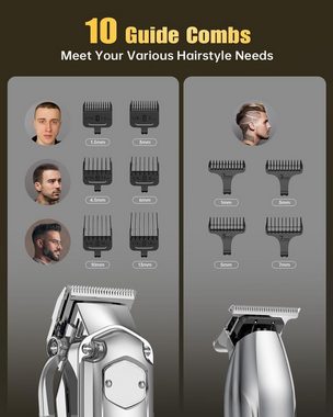 Romanda Haarschneider, Elektrischer Bartschneider und Rasierer zum Trimmen Stylen Rasieren, mit Vielseitigkeit,Flexibilität und einfache Reinigung professionelles