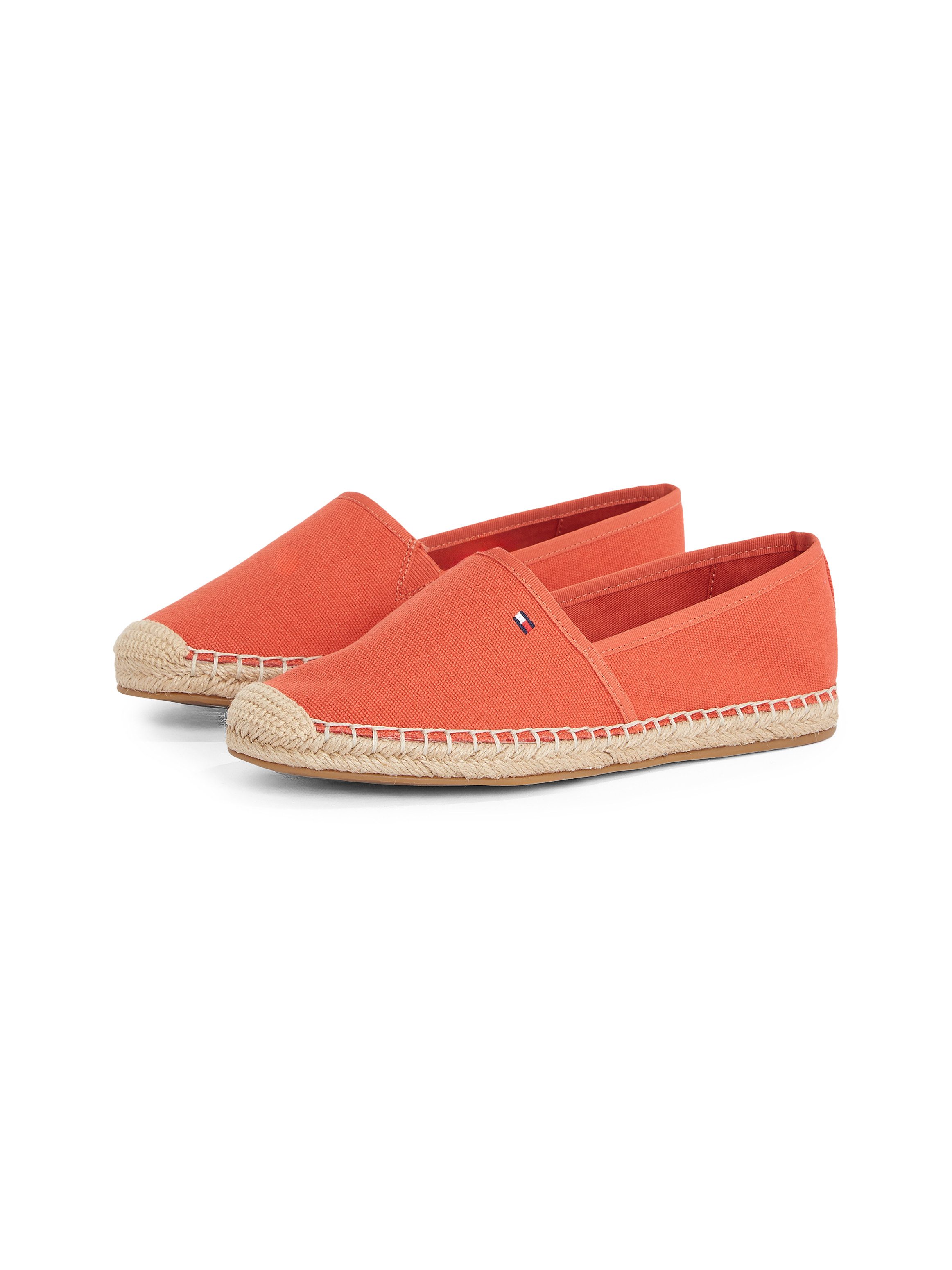 Tommy Hilfiger FLAG CANVAS ESPADRILLE Espadrille, Slipper, Flats, Bequemschuh mit Bastbezug und Ziernähten
