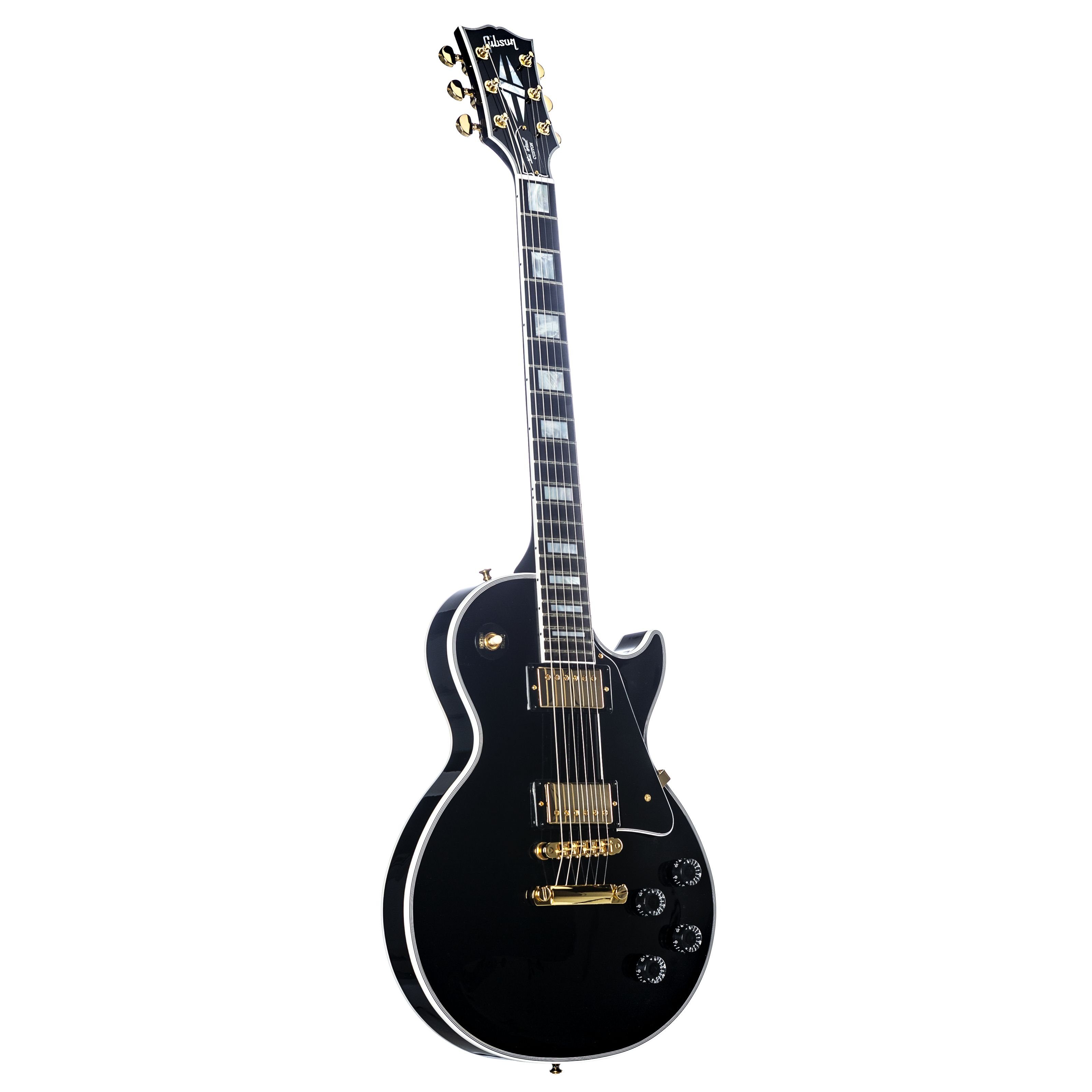 Gibson E-Gitarre, Les Paul Custom Ebony Gloss, Custom Electric Guitar, E-Gitarren, Premium-Instrumente, Les Paul Custom Ebony Gloss - Custom E-Gitarre