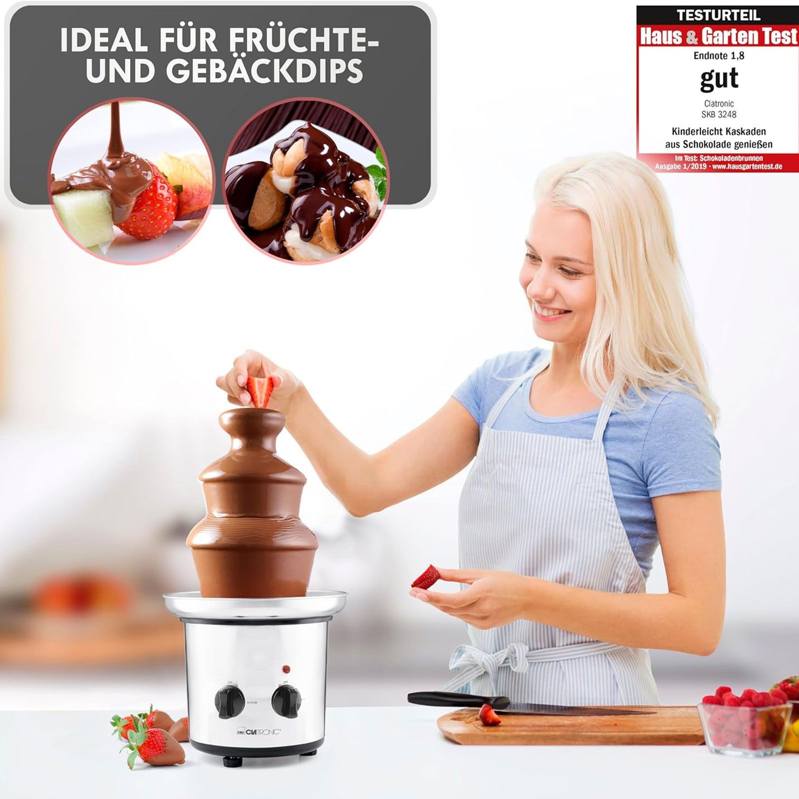 BOMANN Raclette SKB 3248, Schokobrunnen