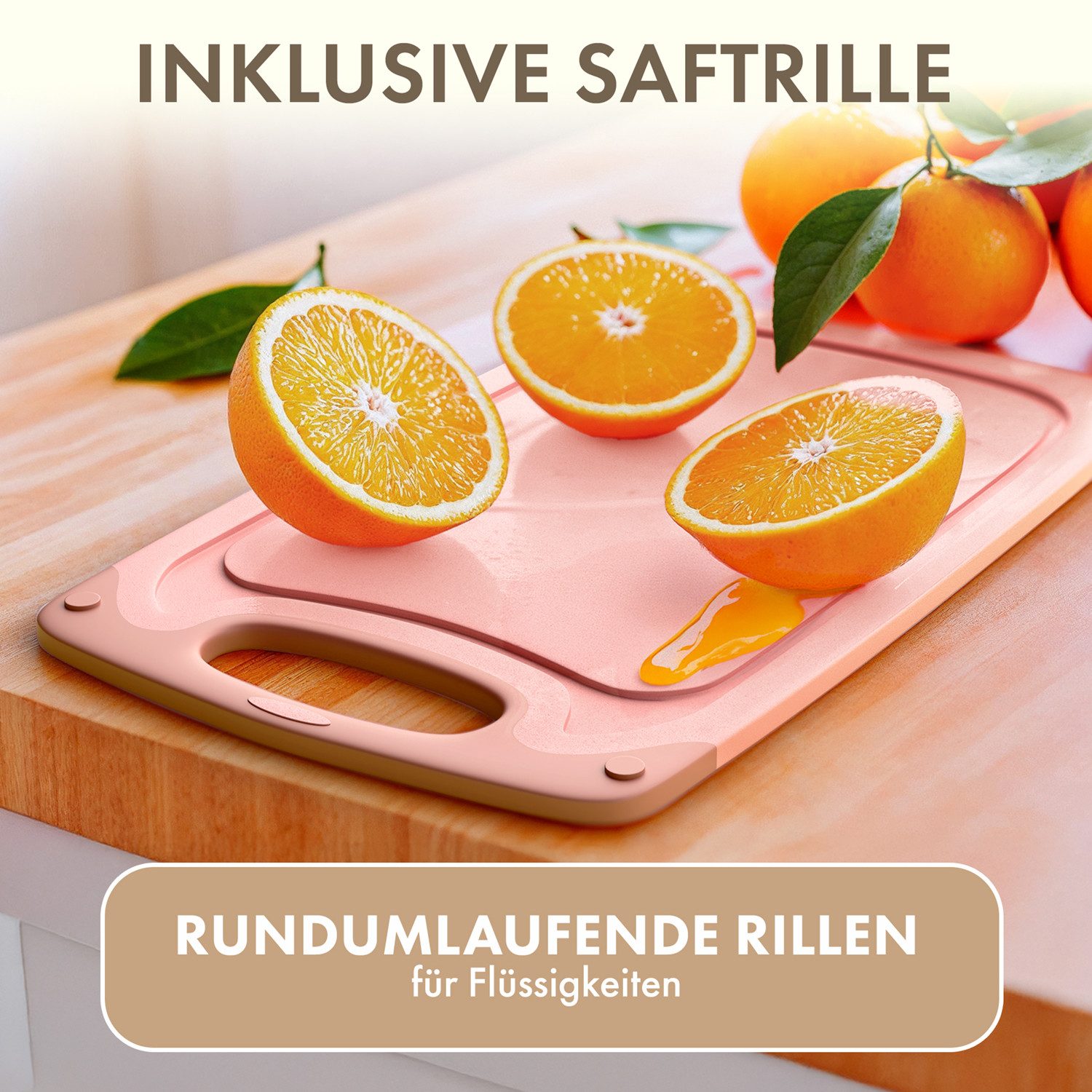 Blumtal Frühstücksbrett Blumtal Frühstücksbrettchen Kunststoff 25x15 im Set spülmaschinenfest, Kunststoff, (6-St) – Bild 5 von 5