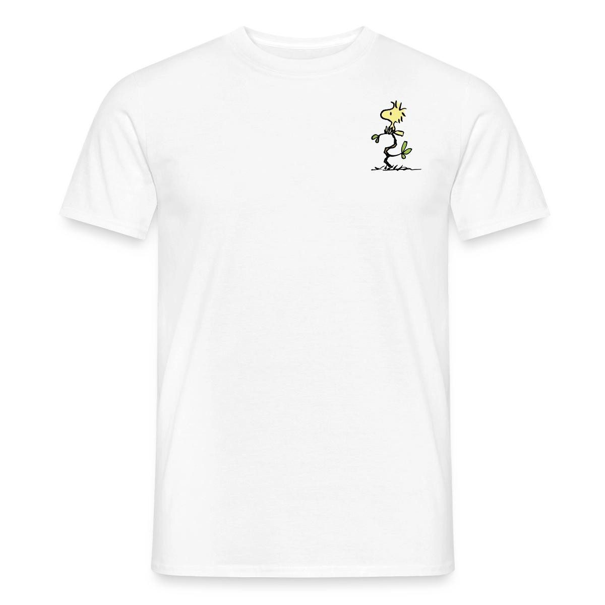 Spreadshirt T-Shirt Peanuts Woodstock Brustmotiv Männer T-Shirt (1-tlg)