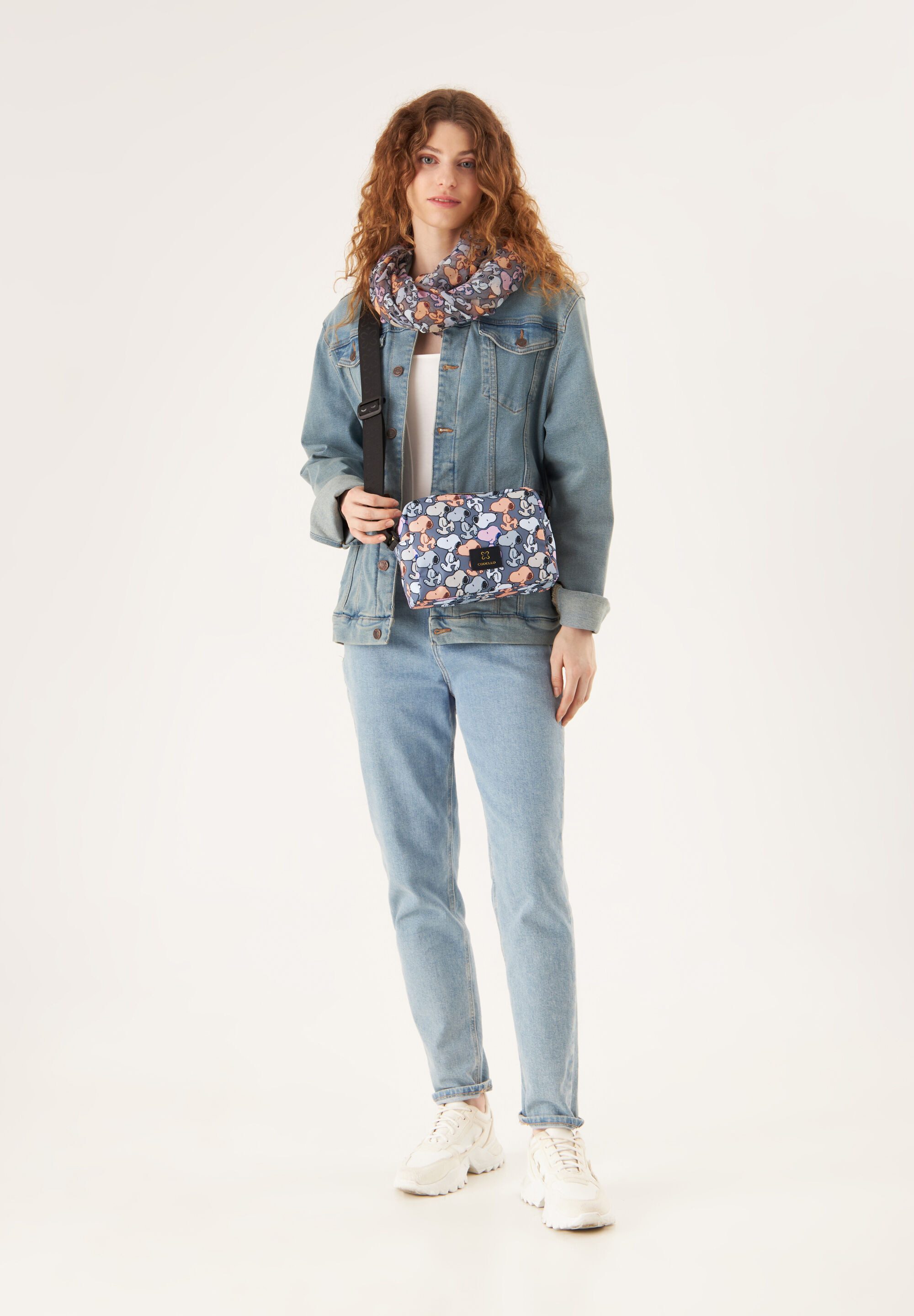 Codello Umhängetasche, mit Snoopy Print, Crossbody Bag, Crossbody