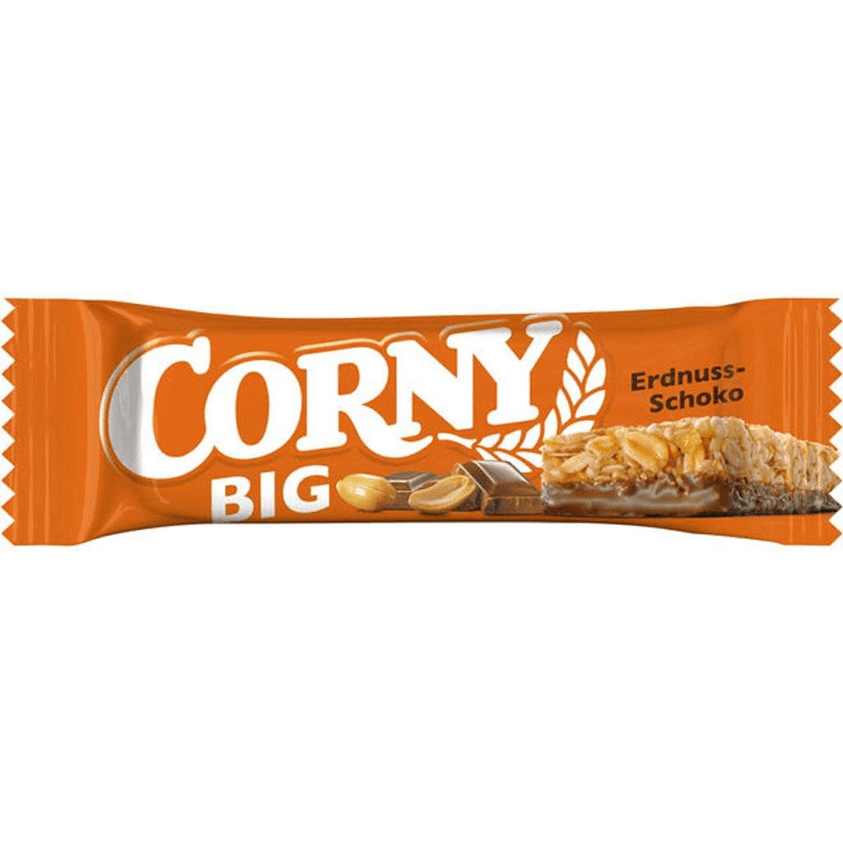 CORNY Cerealien, Corny Big Peanut Müsliriegel Schokolade mit gerösteten Erdnüssen 50g