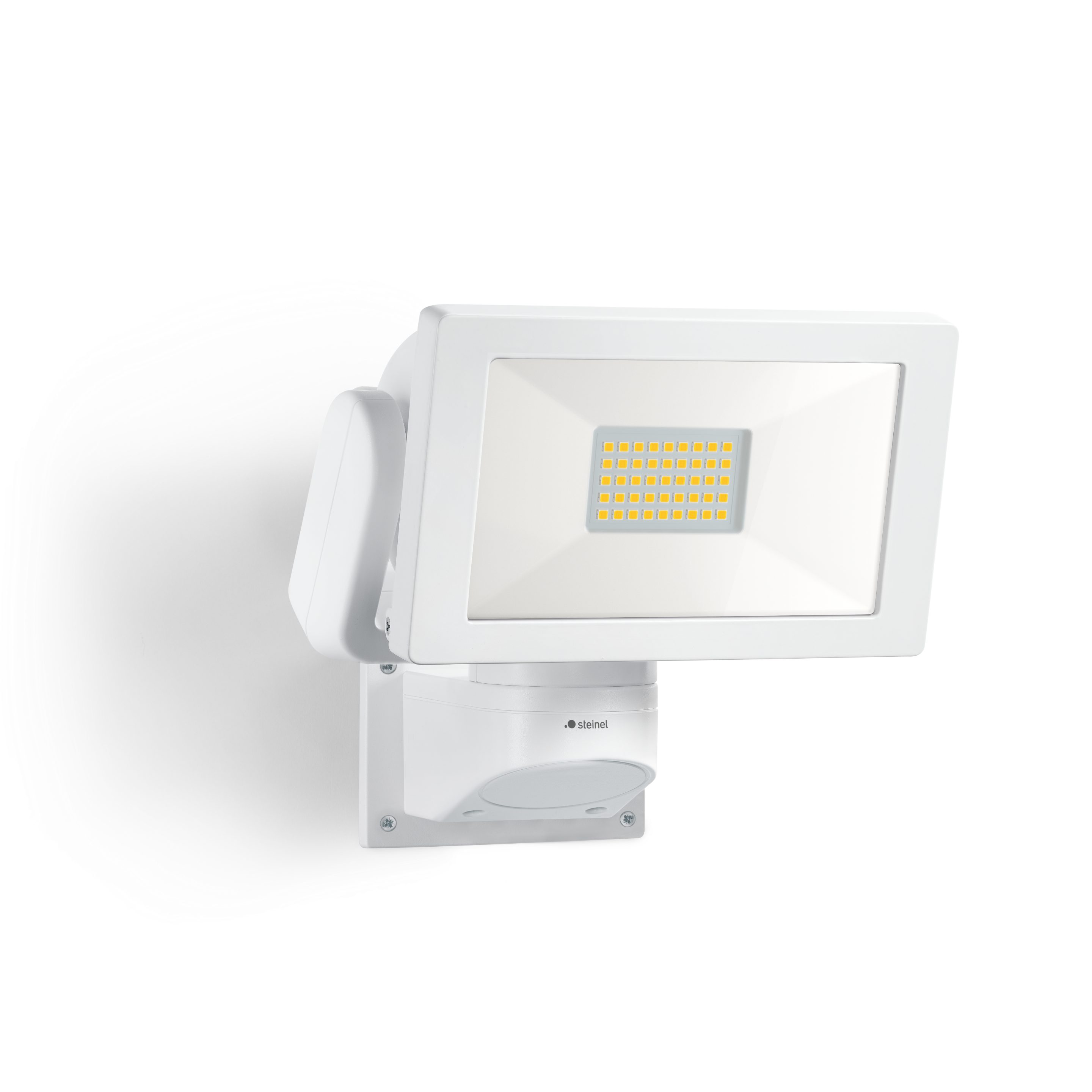 steinel LED Wandstrahler LS 300 weiß, LED-Leuchtmittel, 4000K, LED Leuchtmittel