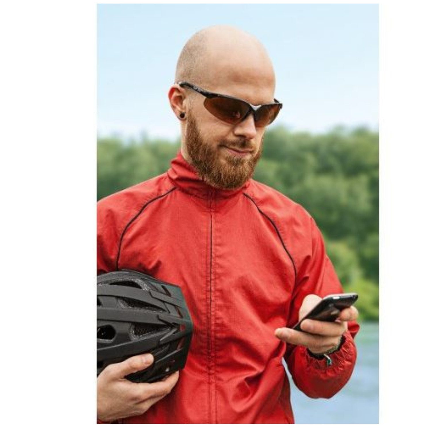 Black Sun Fahrradbrille Sportlesebrille: Bifokal, bester Wind- und Sonnenschutz, UV-400