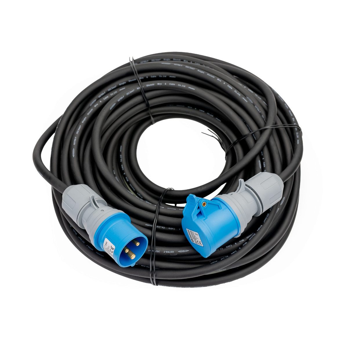 Platinet EV_GP5125 CEE-Adapterkabel CEE Stecker zu CEE Steckdose, 25 m CEE Verlängerungskabel für große Reichweite im Außenbereich