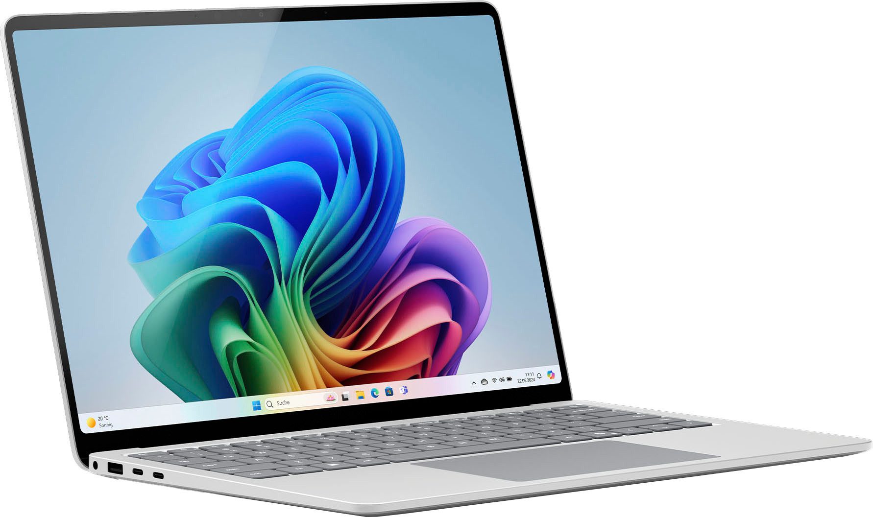 Microsoft Surface Laptop, Copilot+ PC, 15" Touch-Display, 16 GB RAM, 7. Edition Notebook (38,1 cm/15 Zoll, Snapdragon X Elite X1E-80-100, Adreno, 16 GB, 256 GB SSD)