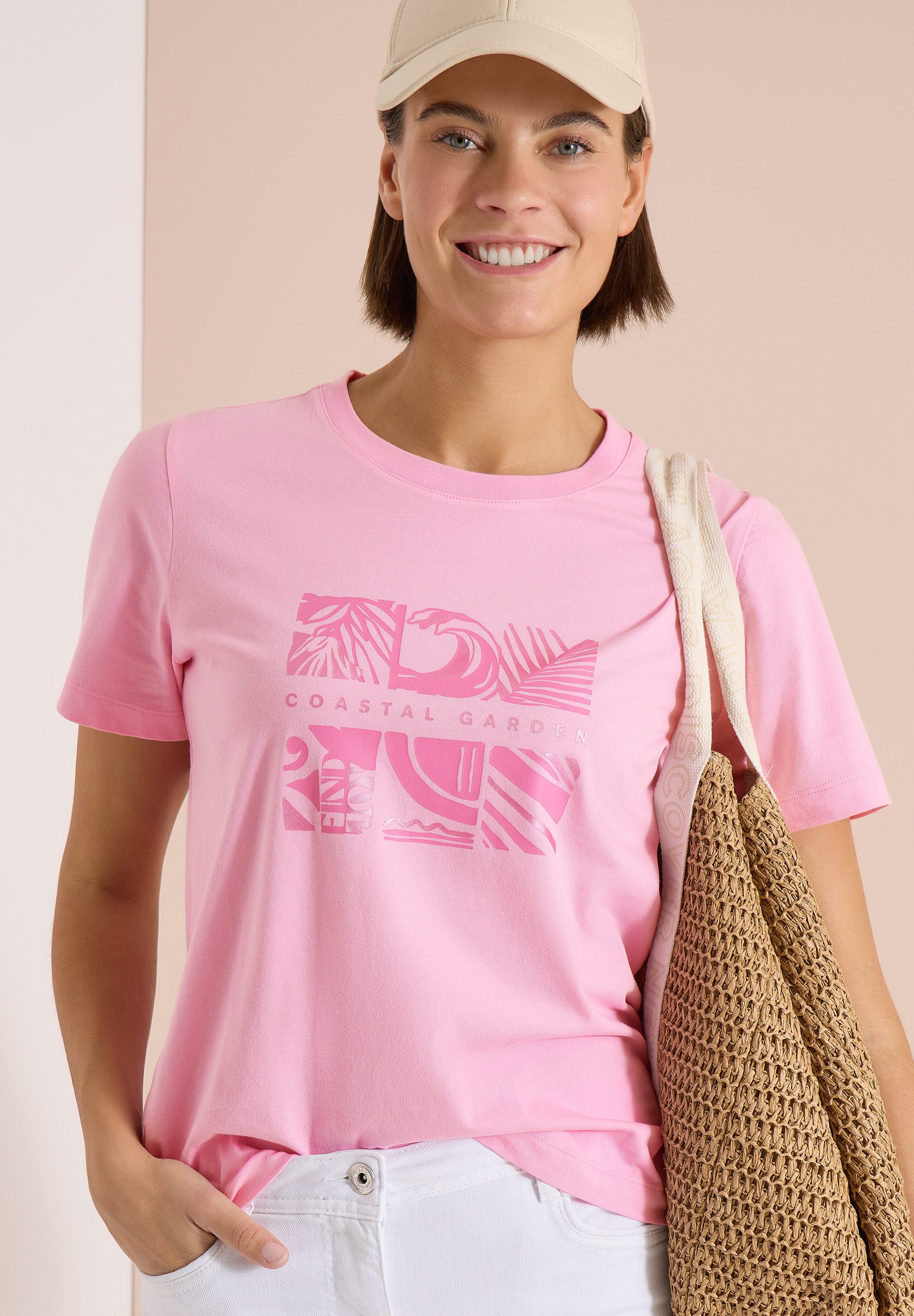 CECIL Print-Shirt aus reiner Baumwolle
