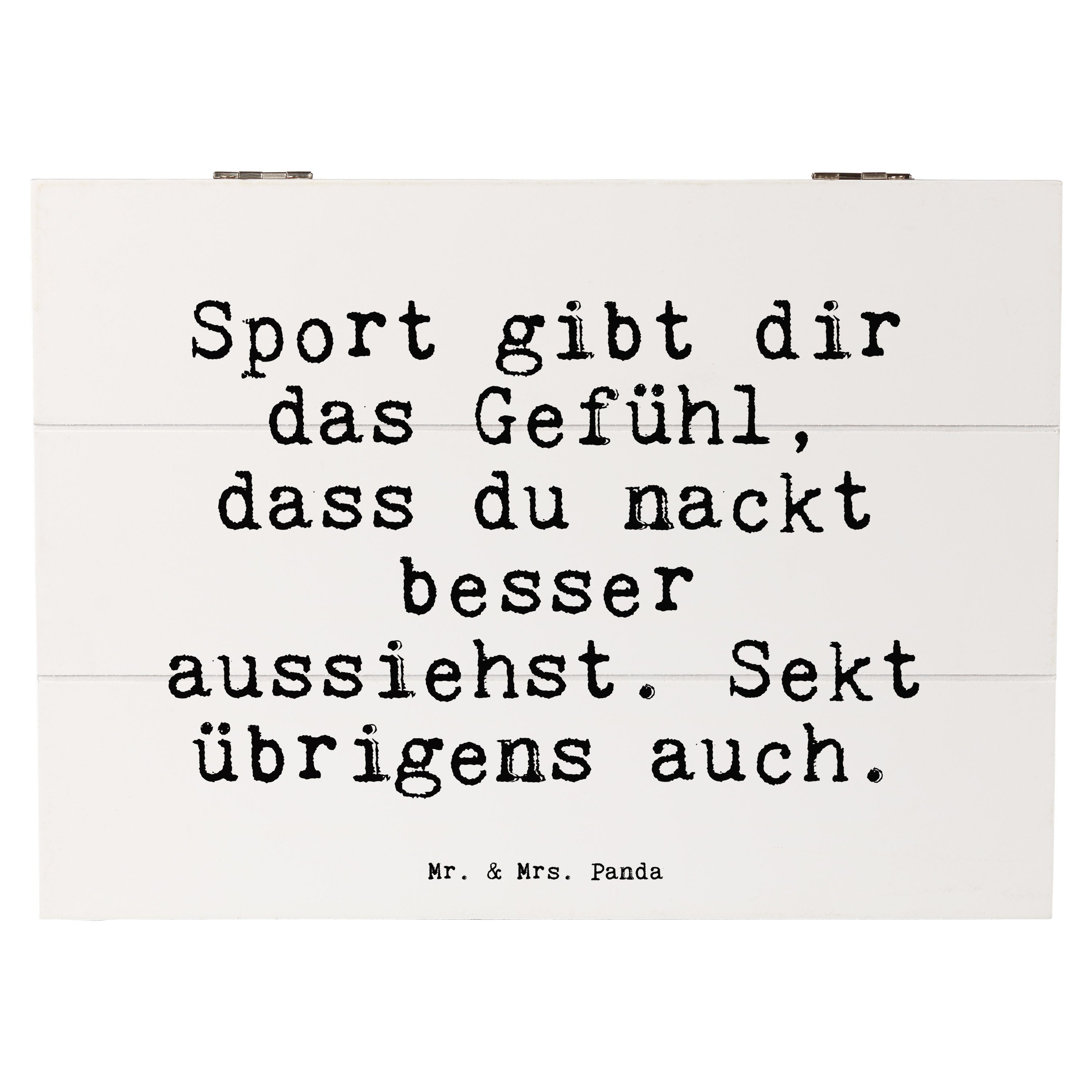 Mr. & Mrs. Panda Dekokiste Sport gibt dir das... Weiß Geschenk