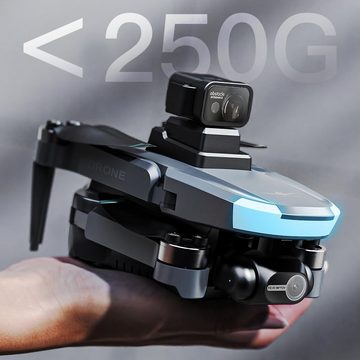 Teeggi KF110 mit Kamera, Wiegt nur 230 Gramm,360° Laser Hindernisvermeidung Drohne (4K, GPS+Optical FlowDual PositioningProfessioneller mit Bürstenlosem Motor)