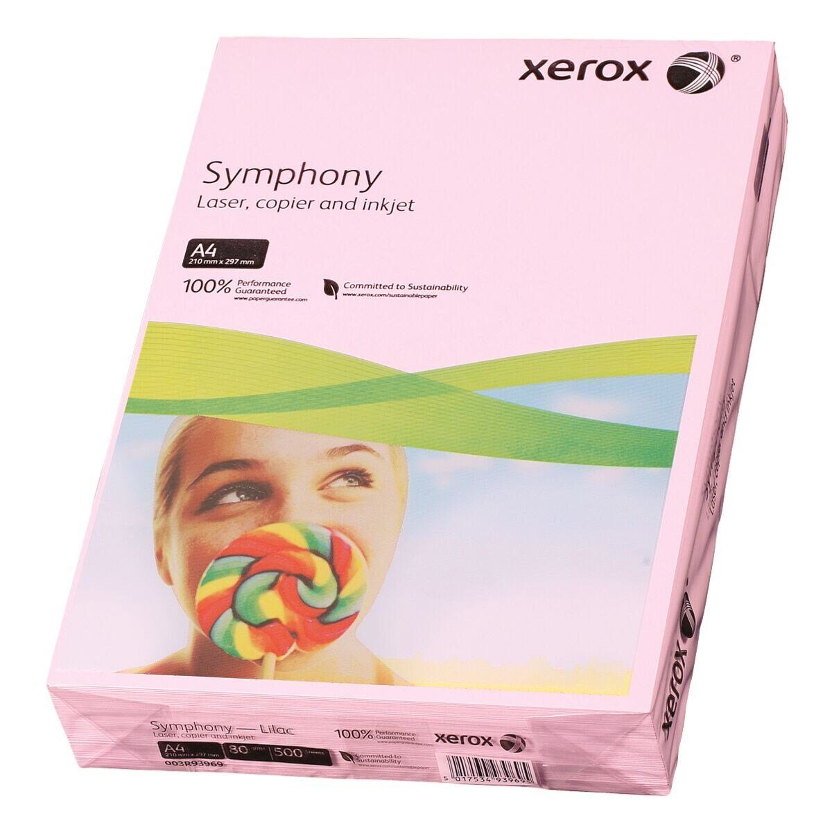 Xerox Drucker- und Kopierpapier Blatt Trendfarben, Format 500 A4, 80 violett Symphony, DIN g/m²