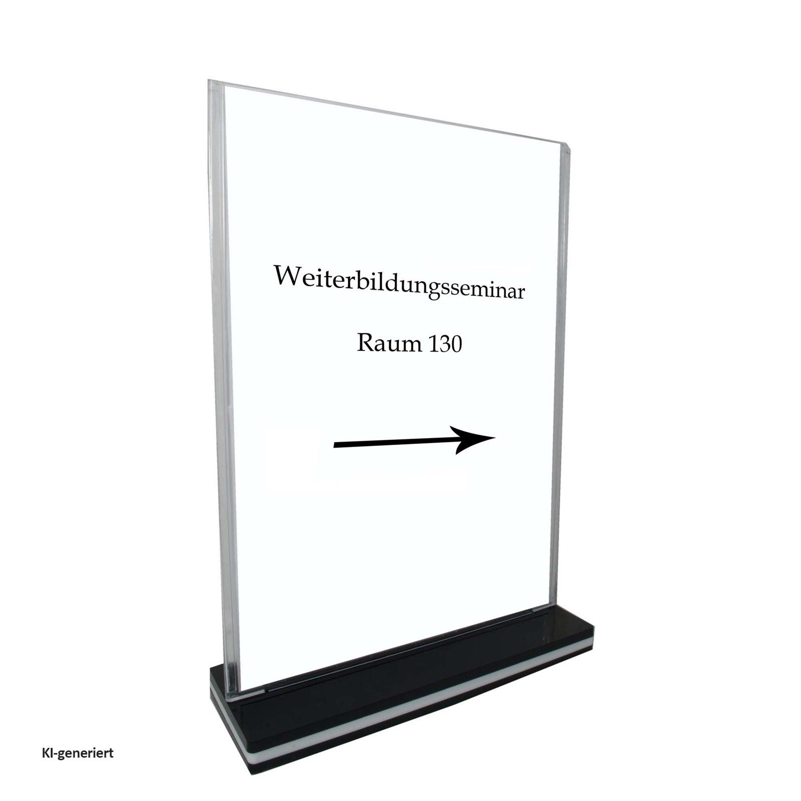 HTI-Line Bilderrahmen Tischaufsteller A3 Hochformat, (Stück), 1 Tischaufsteller, Werbeaufsteller Prospekthalter Menükartenhalter