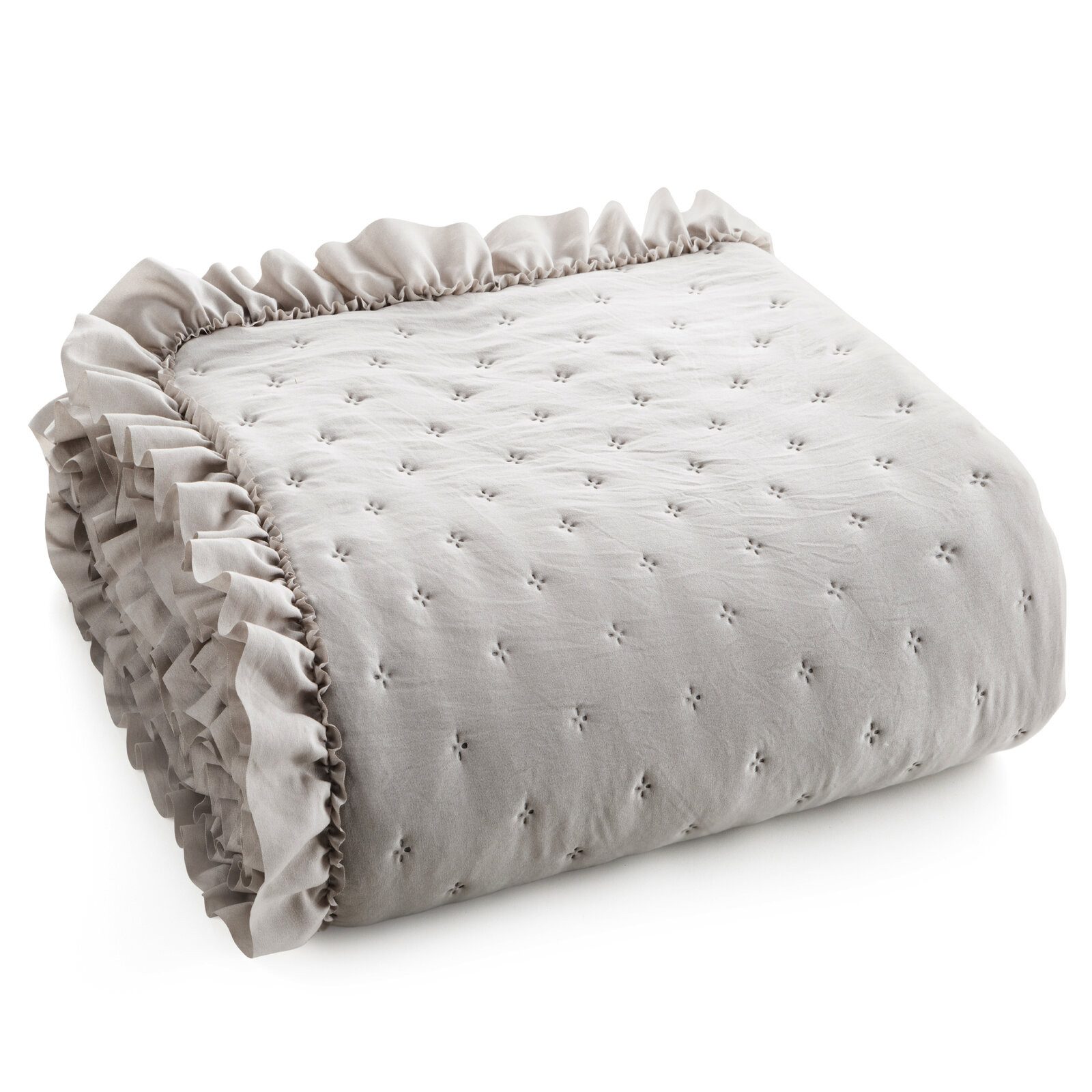 Eurofirany Tagesdecke VANESA & LIBI, Stepppdecke Rüsche Bettüberwurf gestep günstig online kaufen