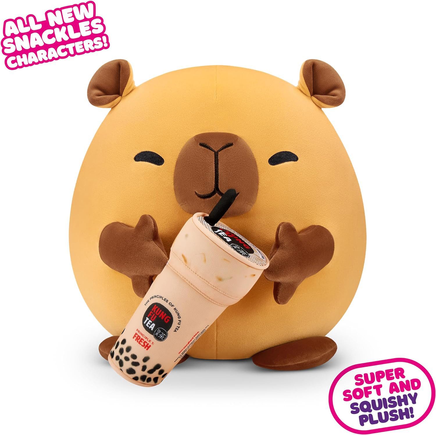 ZURU Plüschfigur Snackles Capybara Wasserschwein (Kung Fu Bubble Tea) 20 cm günstig online kaufen