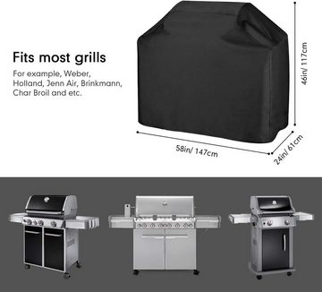 Clanmacy Grill-Schutzhülle Hochleistungsschutz Gasgrills BBQ Inklusive 145x61x117cm Wasserdicht