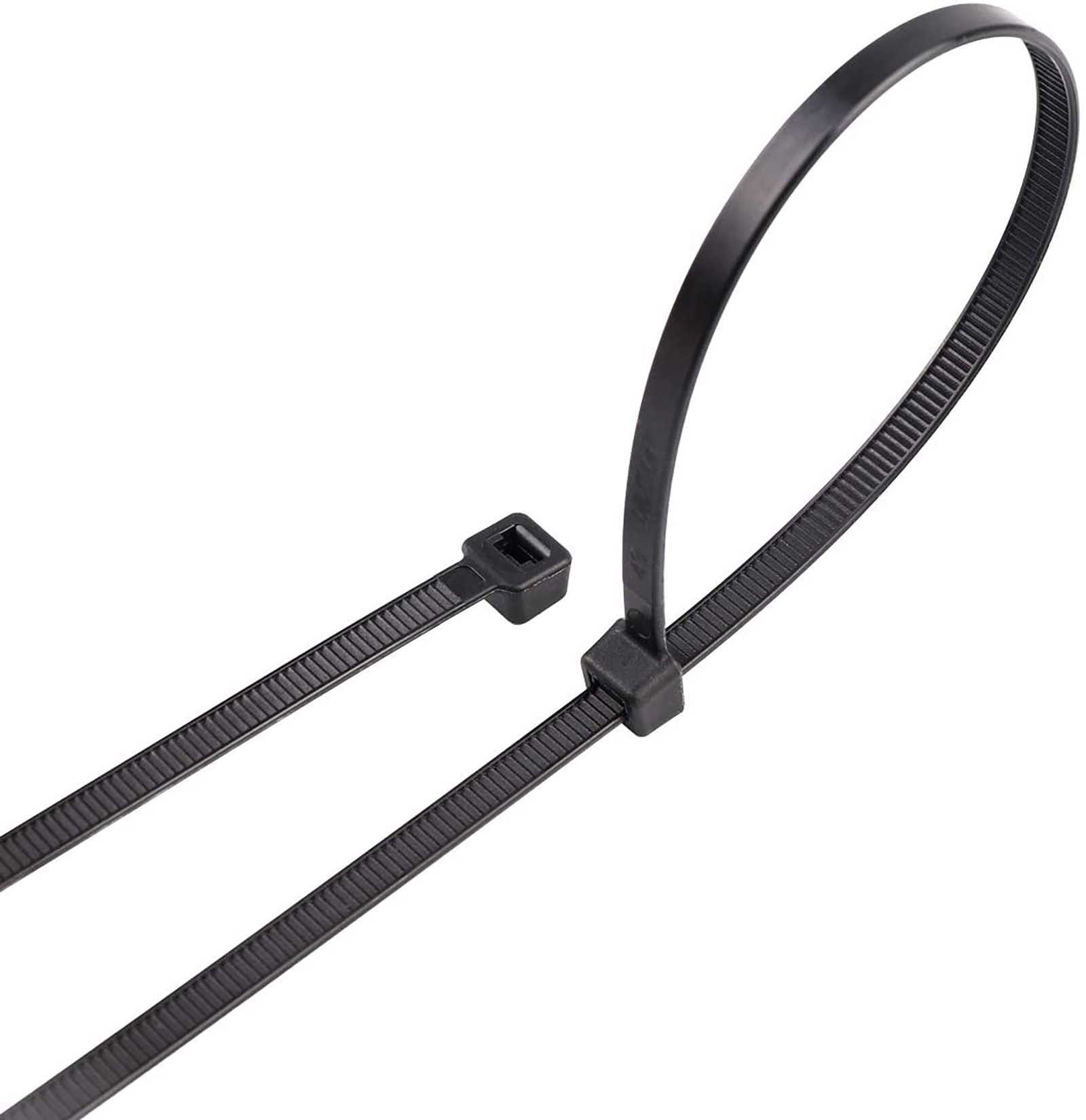 ADELID Kabelbinder (100-St) 100 Stück Profi Kabelbinder 300x3,6mm Zugfestigkeit 18,2kg Schwarz