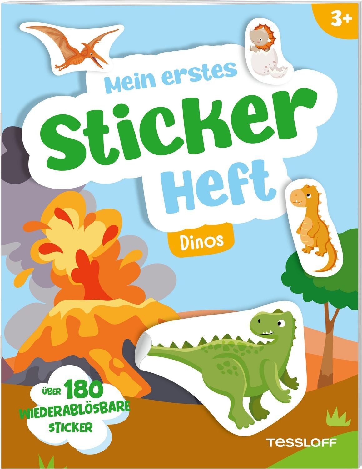 Mein erstes Stickerheft. Dinos / diverse, Mit über 180 wiederablösbaren Stickern