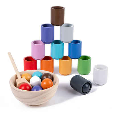 Novzep Spiel, Sensorisches Spielzeug für Kinder Lernspielzeug Farbklassifizierung