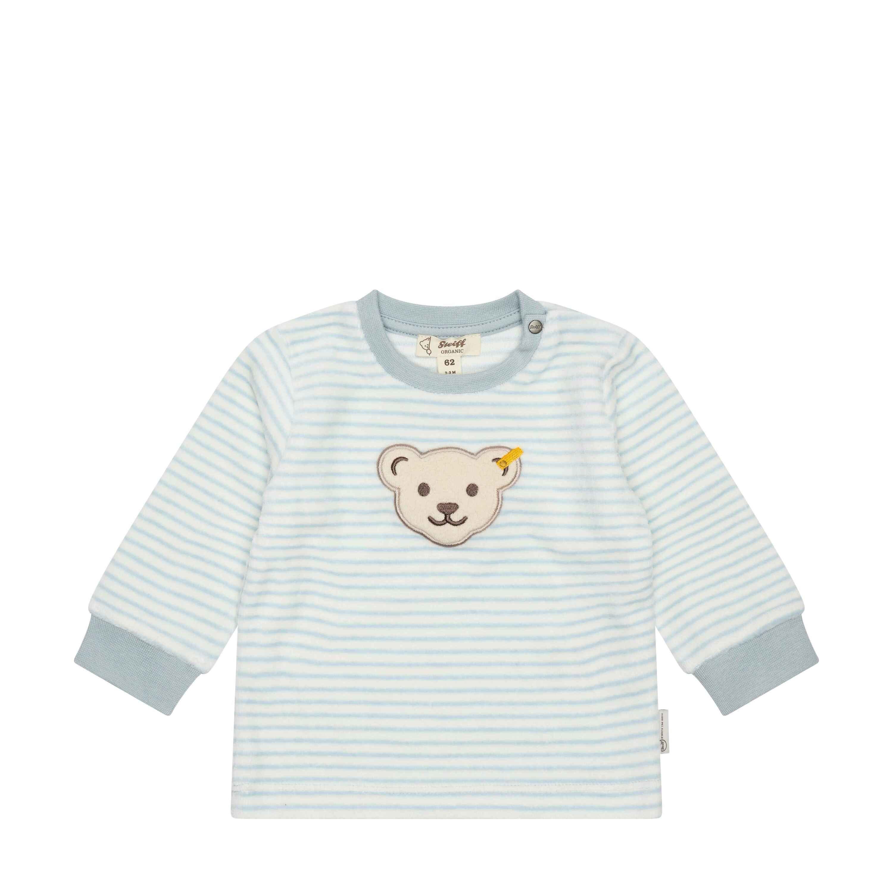Steiff Hausanzug Set Hose + Sweatshirt GOTS Baby Wellness gestreift