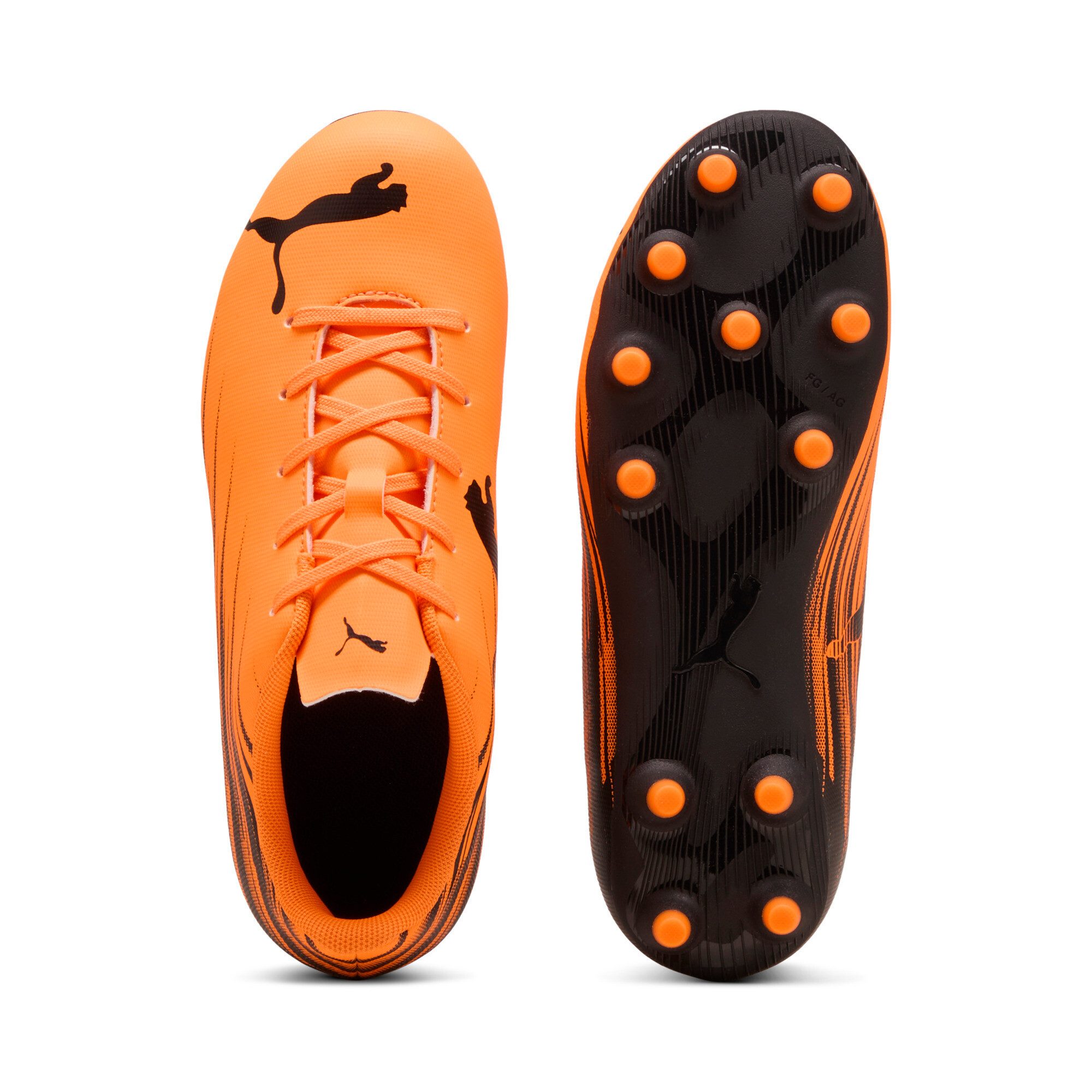 PUMA ATTACANTO II FGAG JR Fußballschuh mit Nockenprofil für Rasen- und Kunstrasenplätze, mit Schnürung