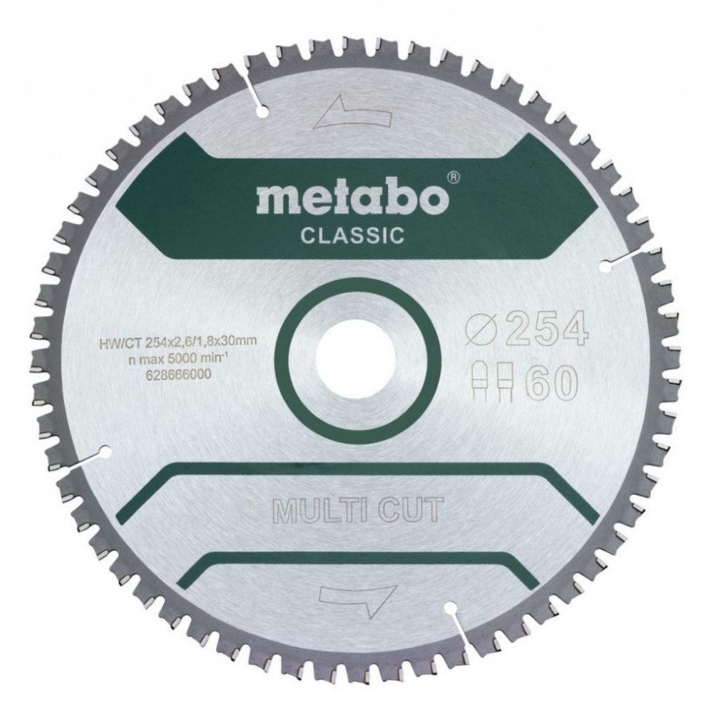 metabo Stichsäge 628285000 MultiCutClassic - 254x30 Sägeblatt - hohe Schneidleistung