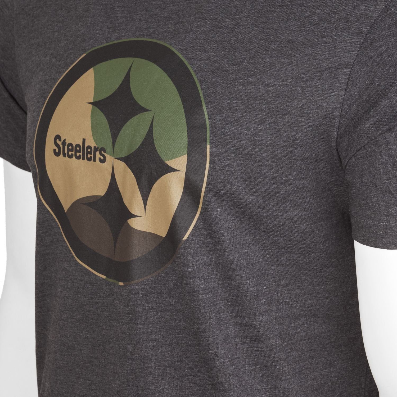 Logo Era charcoal Team Pittsburgh NFL Print-Shirt New Steelers