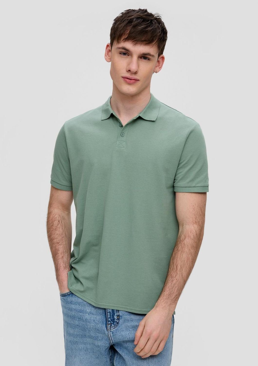 QS Poloshirt Polo-Shirt Kragen, Knöpfe, Regular günstig online kaufen